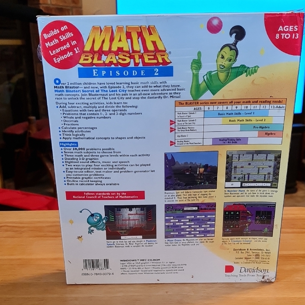 Math Blaster Episode 2 Game - Picture 3 of 11